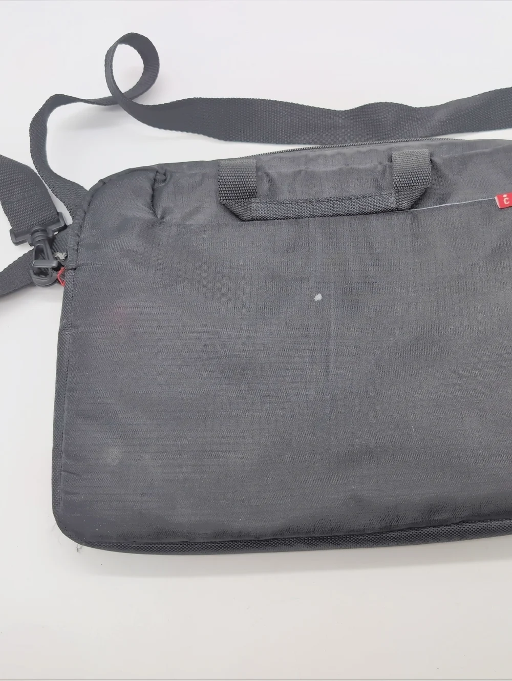 Icon Black Crossbody Notebook Messenger Bag 11x12 In